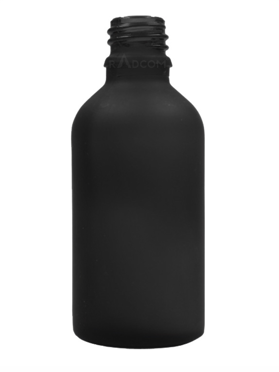 50ML - Matt Black Coated-Dropper Bottles